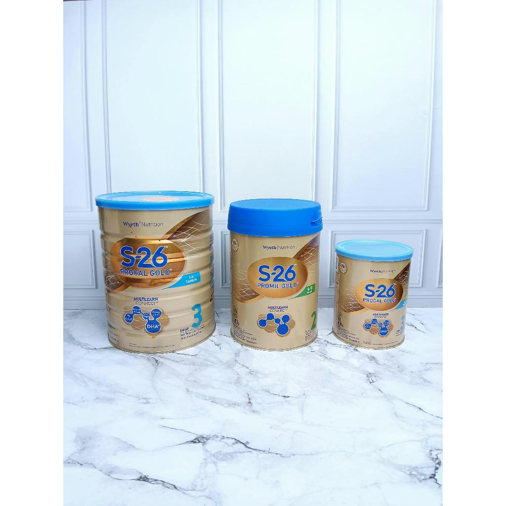 Kaleng SUSU Bekas S26 Kaleng susu Procal Gold untuk Kerajinan & Penyimpanan barang