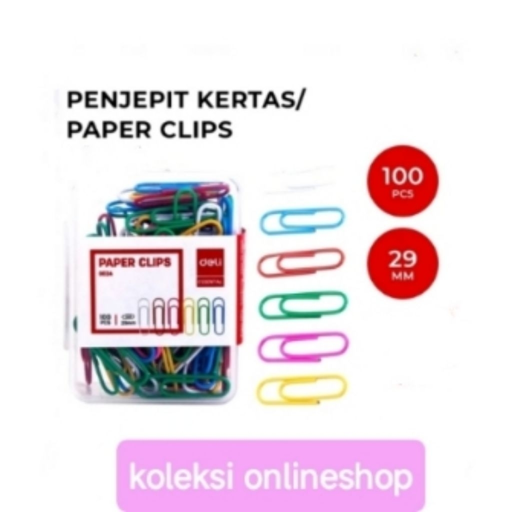 

PENJEPIT KERTAS PELANGI (PAPER CLIPS )DELI