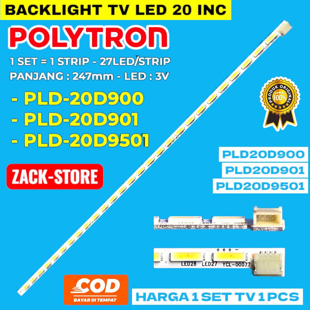 BACKLIGHT TV LED POLYTRON 20 INC PLD-20D900 PLD-20D901 PLD-20D9501