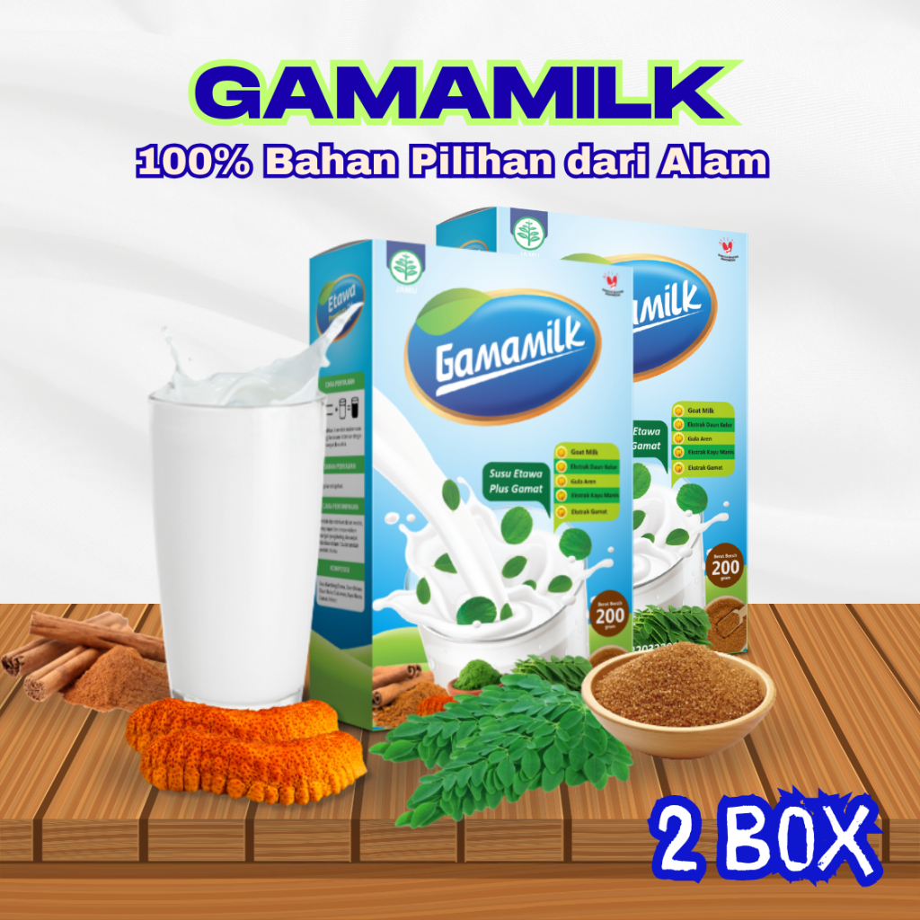 

GAMAMILK 2 Box 100% Bahan Pilihan dari Alam