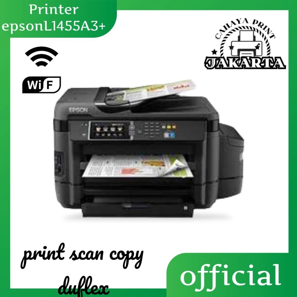 Printer Epson L1455 siap pakai sudah A3+