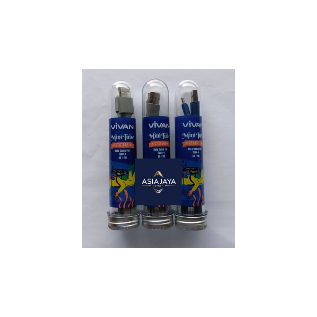 VIVAN Kabel Data Type C CTC100S Charger Cable Tipe C Fast Charging 3A Casan HP