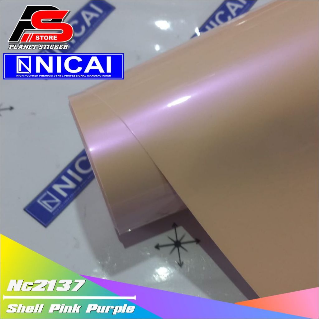 Stiker skotlite Magic Candy Shell Pink Purple Nicai premium [ROLL]