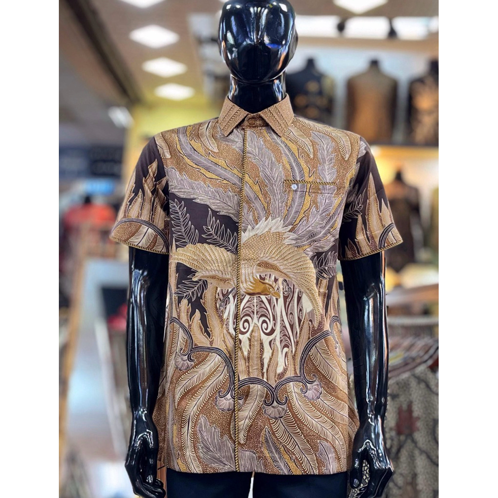 Batik Cantieq Exclusive - Wicaksana Batik Pria modern bordir smock mewah