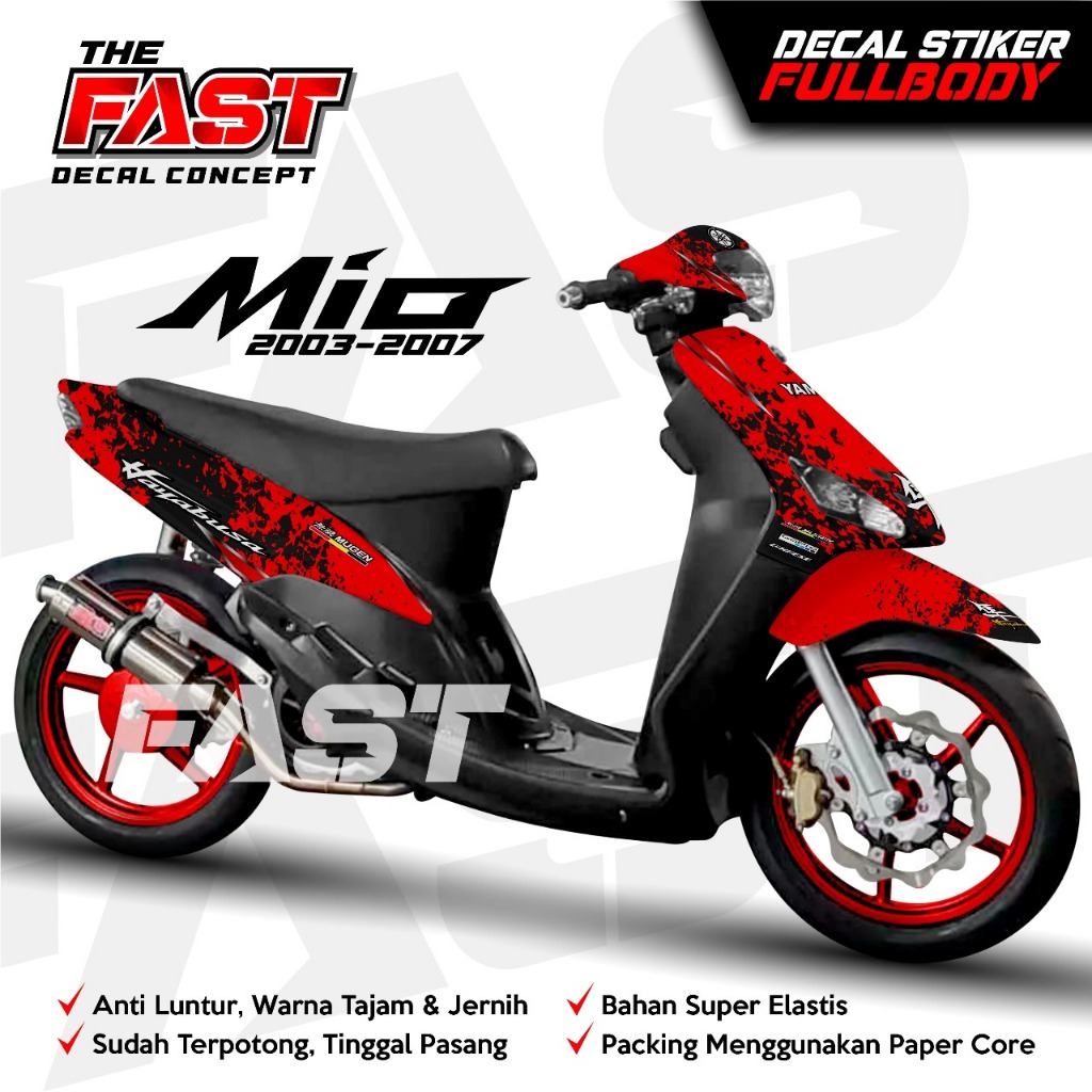 decal mio sporty stiker decal striping yamaha mio sporti sticker mio lama fullbody HAYABUSA