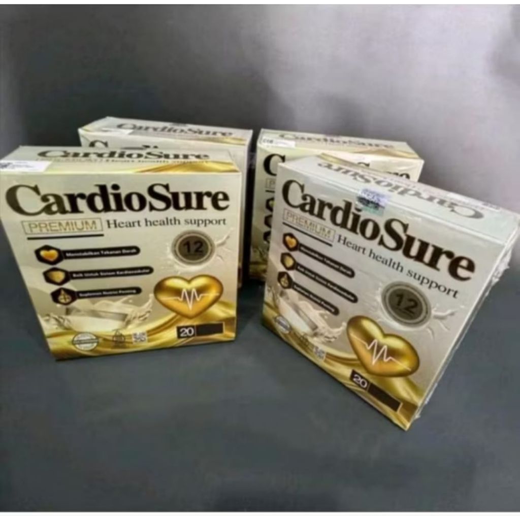

CARDIOSURE PREMIUM 4 BOX MILK SUSU ATASI HIPERTENSI ASAM URAT DAN KOLESTEROL