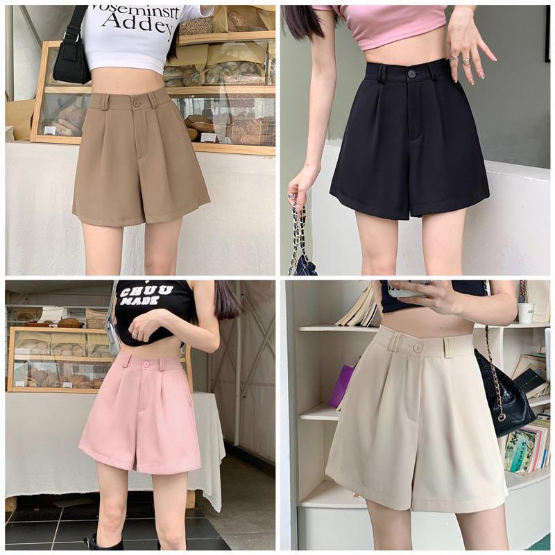 SHORT CELANA PENDEK DAILY WEAR WANITA HIGHWAIST PASTEL MX658