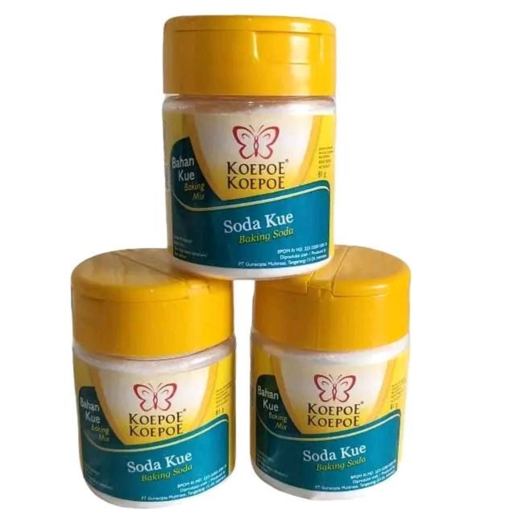 

Koepoe Koepoe - Baking Soda 8 Gram & 81 Gram, Bahan Kue Berkualitas Tinggi untuk Adonan Lebih Ringan & Mengembang, Multifungsi Sebagai Pembersih Alami & Penghilang Bau