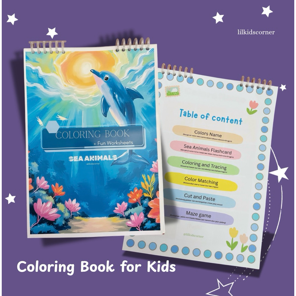 

Buku Mewarnai Anak dalam 2 Bahasa| Coloring Book