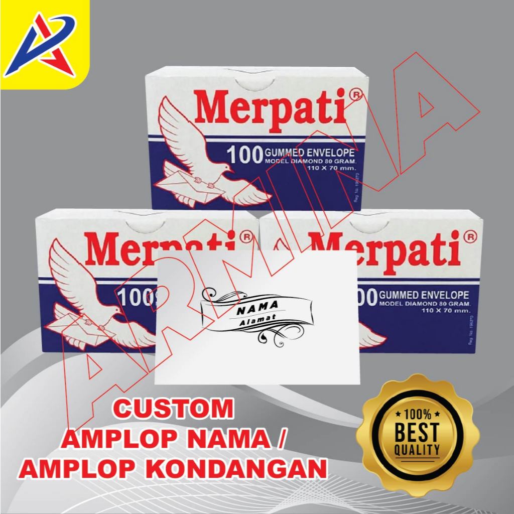 

CUSTOM NAMA Amplop Putih/ Amplop Kondangan Murah/ (70 X 110 Mm)