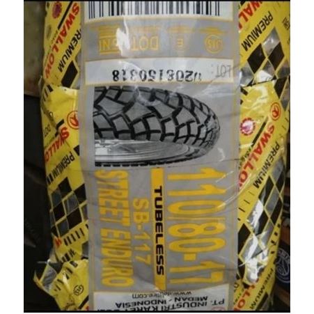 Ban Luar Tubeless (TL) Ring 17 Swallow Street Enduro (SB-117) 100/80-17 & 110/80-17