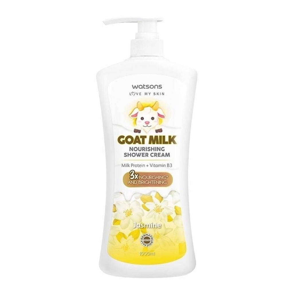 Watsons Goat Milk Nourishing Jasmine Shower Cream 1Liter / 1000ml / Sabun Mandi Cair Watson Susu Kam