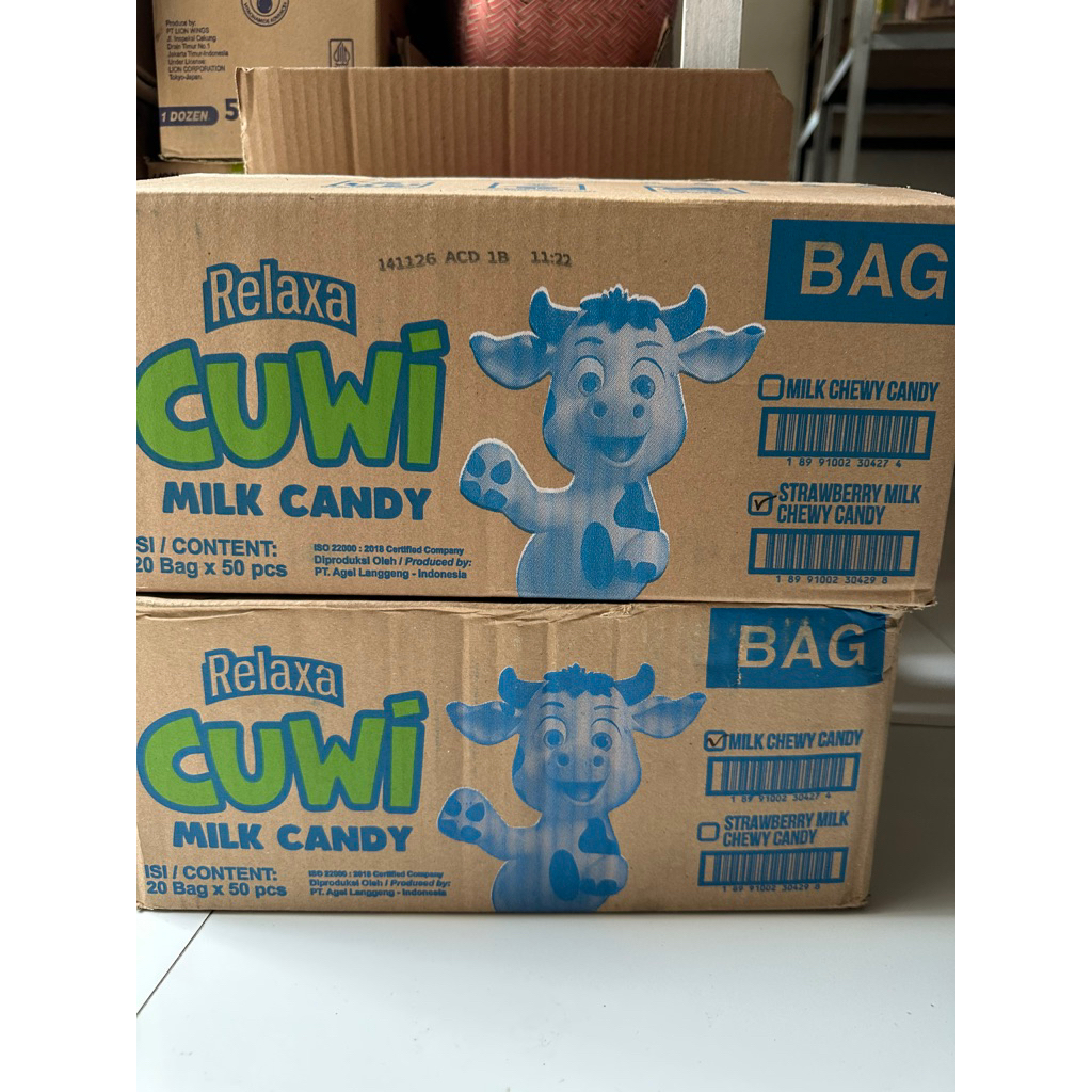 

1 dus Relaxa Cuwi Original dan strawberry isi 20bag