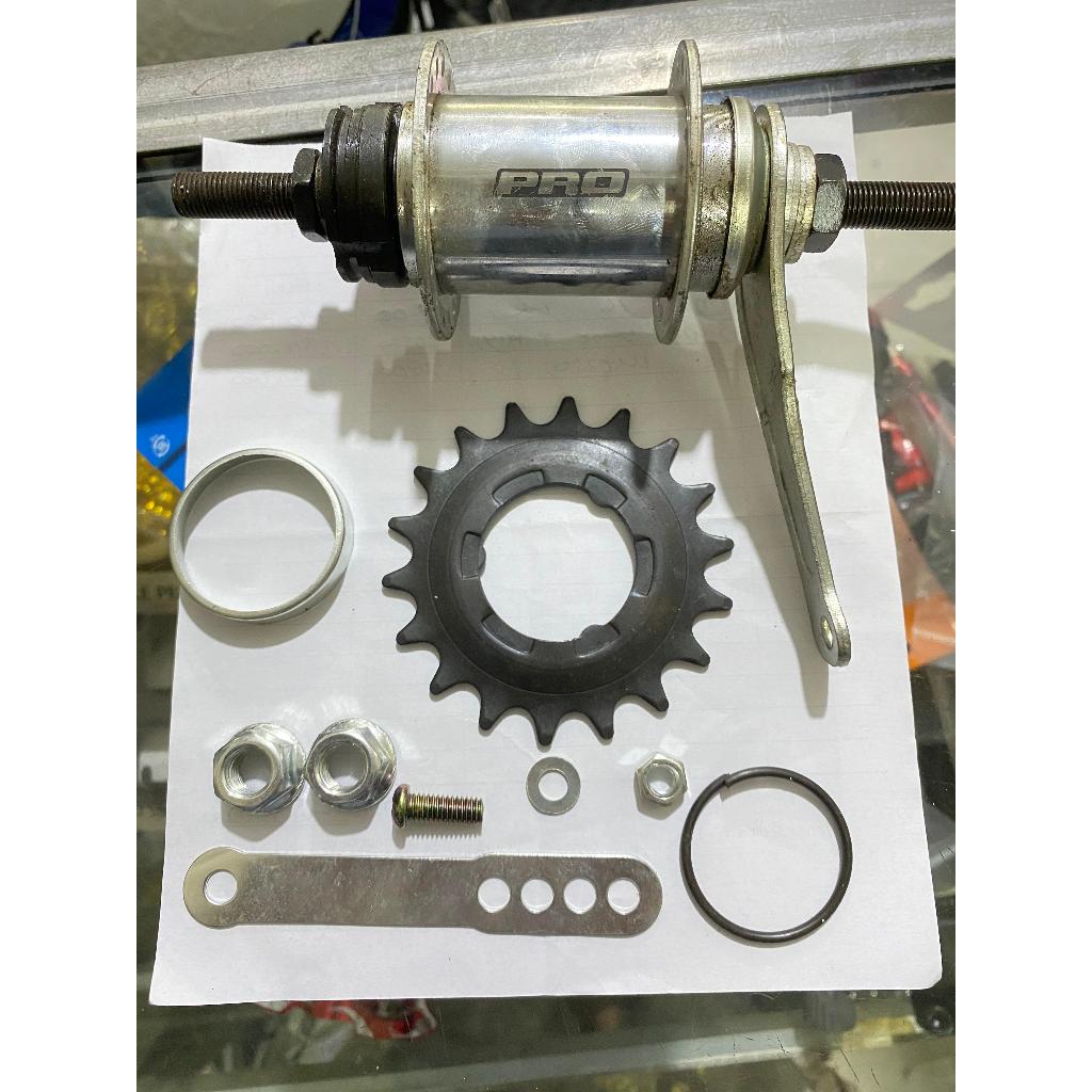 PRO Torpedo Hub Nap Bosch Tromol Sepeda BMX Fixie Mini Not Doltrap 36Hole Lubang 36 Silver Kuat MADE
