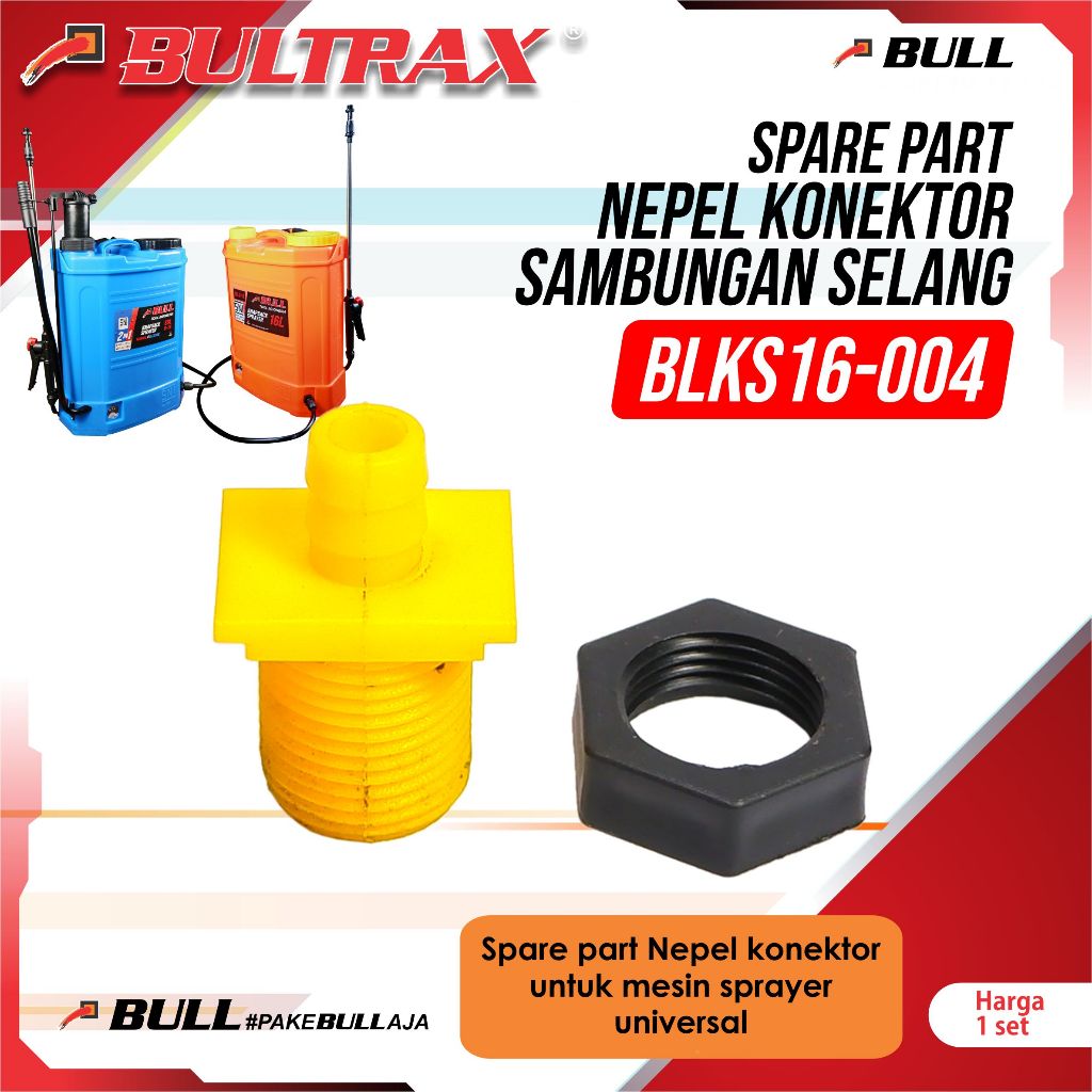 Bultrax BLKS16-004 Spare part Hose conector nepel konektor sambungan selang