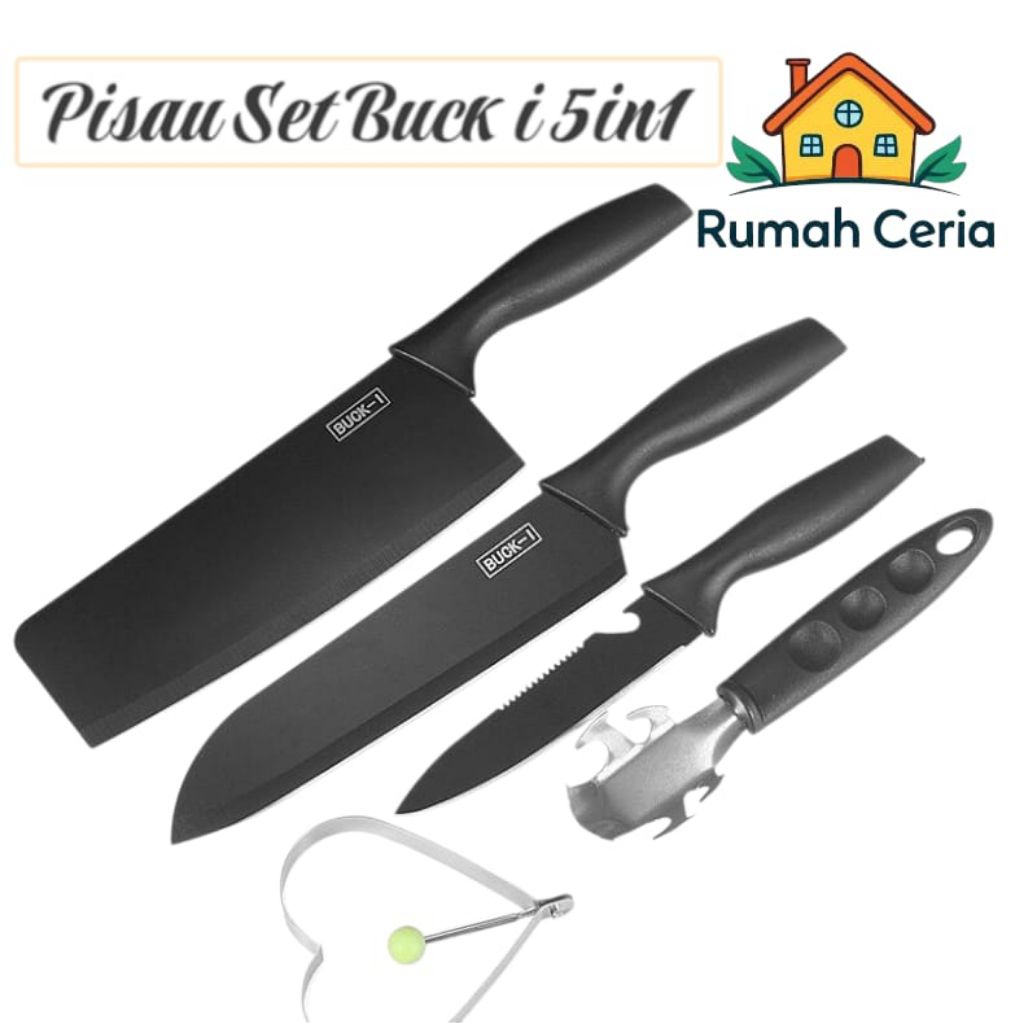 RC Pisau Set Buck i 5in1 Kitchen Knife