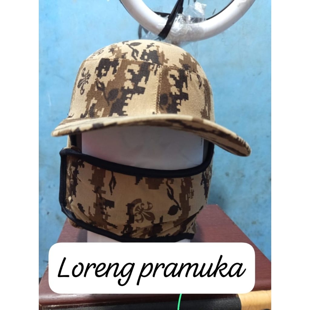 Topi Jepang Loreng Topi Jepang Loreng Premium Topi Jepang Masker Tentara Jepang Masker motif Langka 