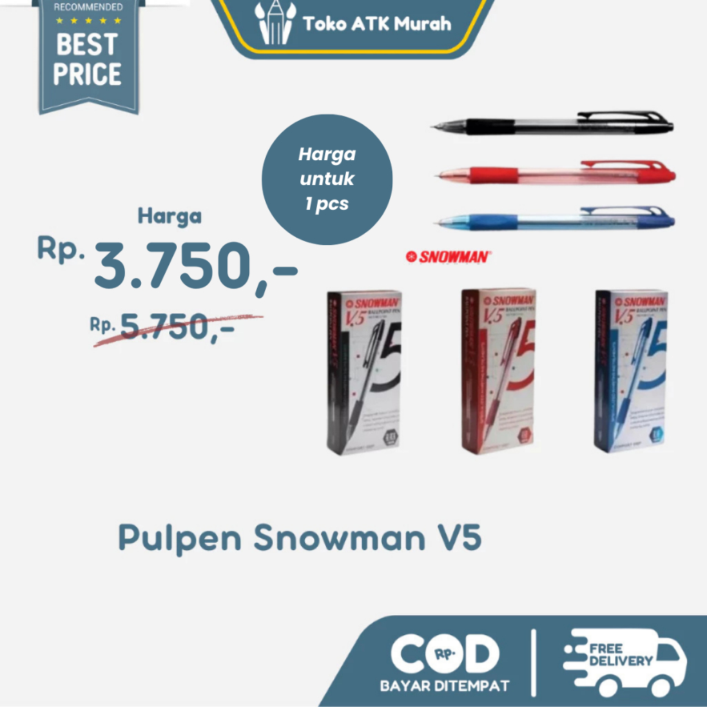 

Pulpen Snowman V5