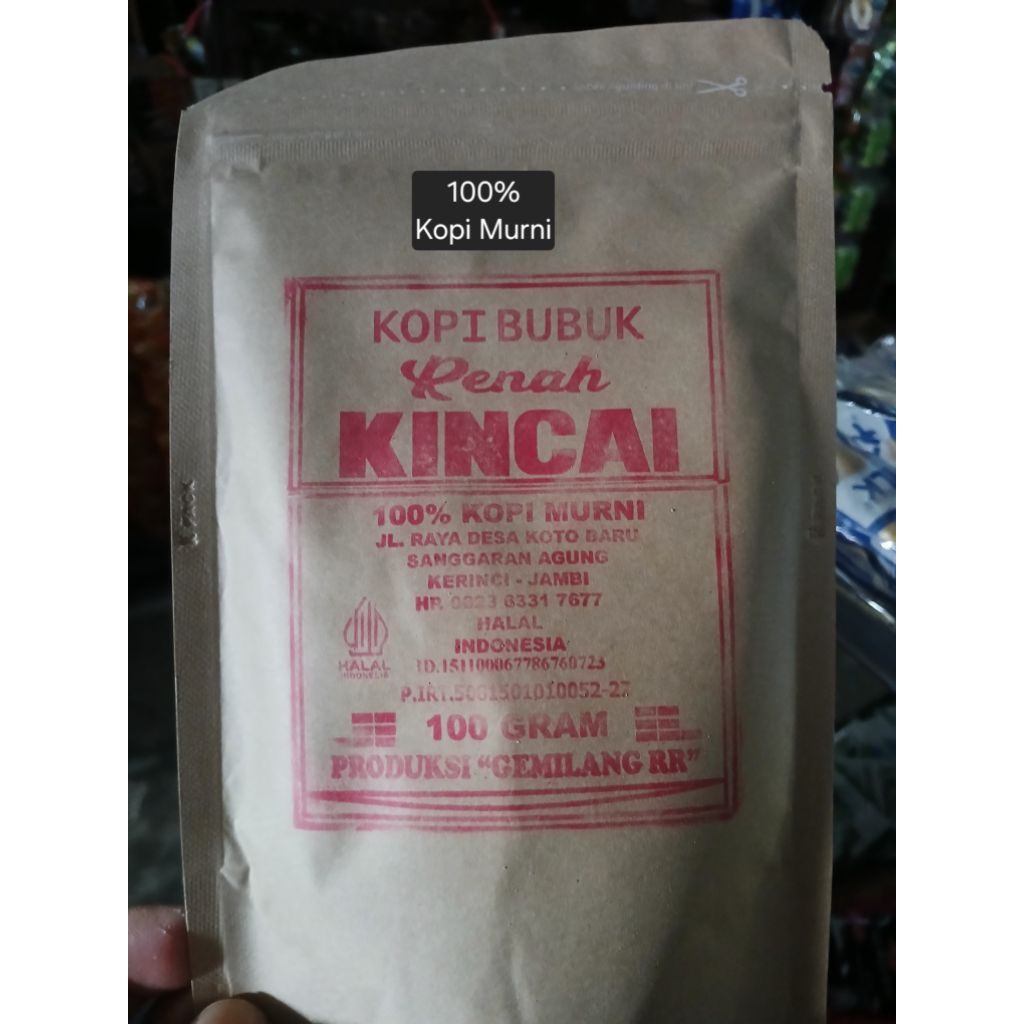 

Kopi Bubuk Renah Kincai 100g