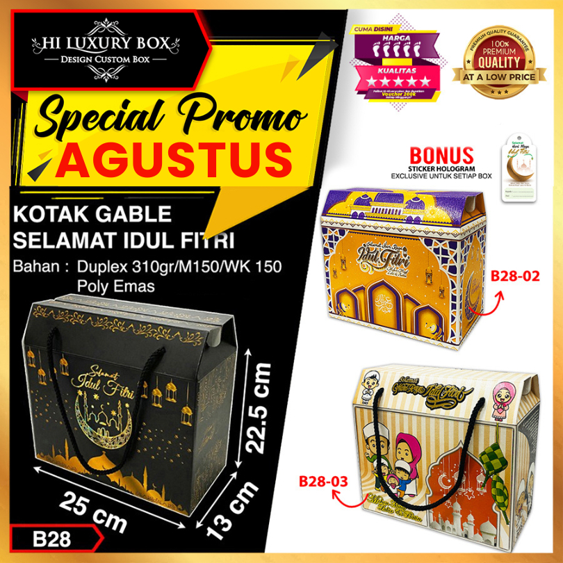 

Kotak Kue Lebaran Cake Box Mika Dus Packaging 25x13x22.5 B28-03