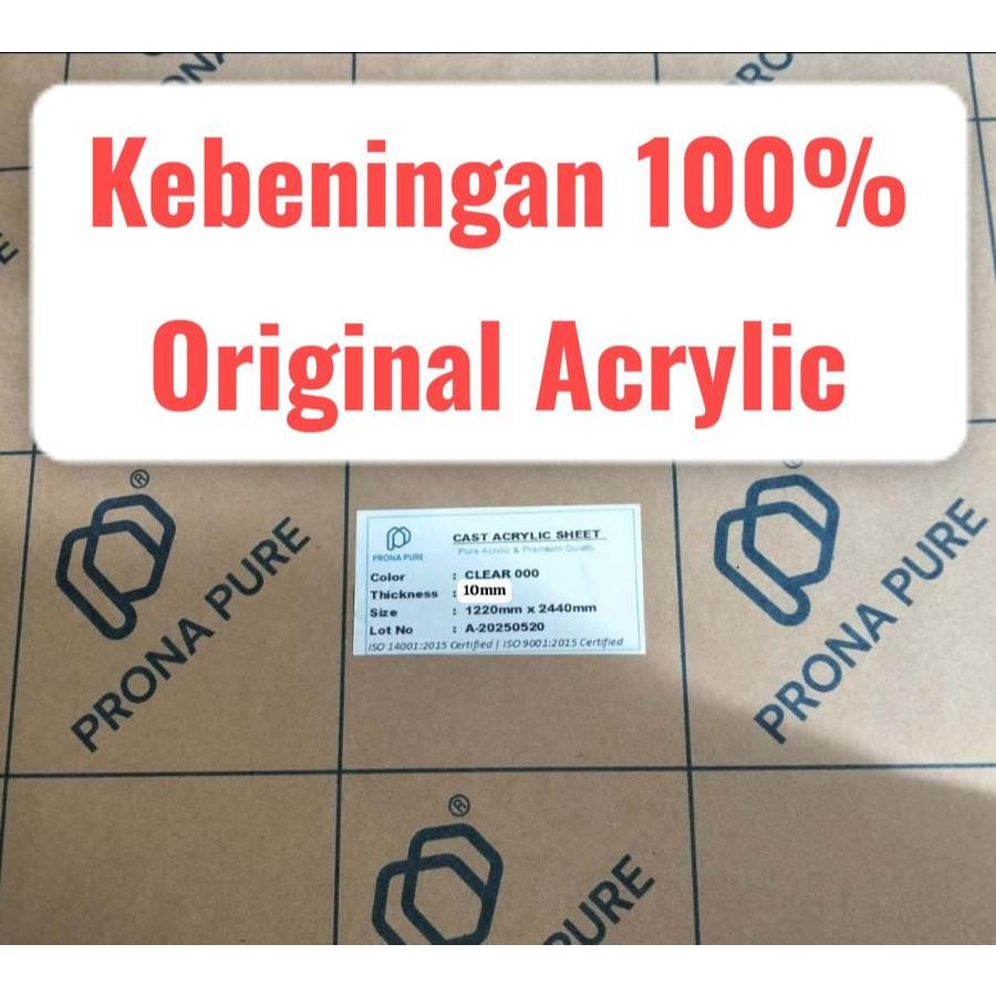 

Acrylic / Akrilik Bening Lembaran 10MM 122 x 244 PRONA PURE
