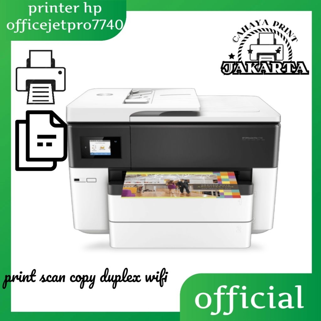 Printer hp officejet pro7740 (print scan copy A3)