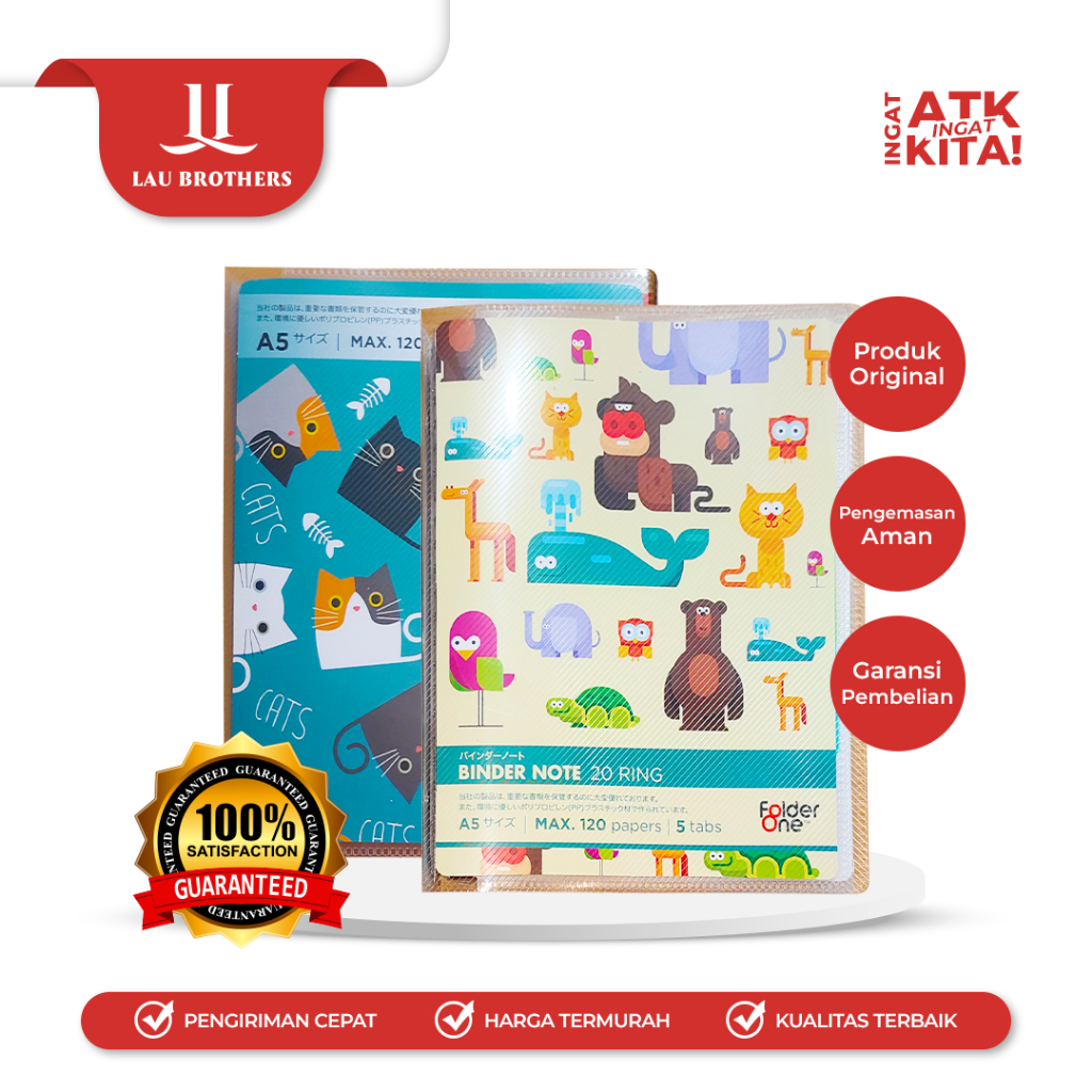 

FOLDER ONE BINDER NOTE A5 BNO100A (1PC)