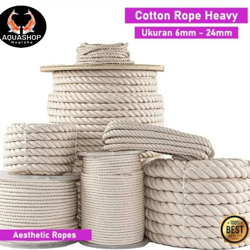 

Tali Tambang 12MM - 14MM Katun Kain Kuralon Guralon Super Kuat MURAH