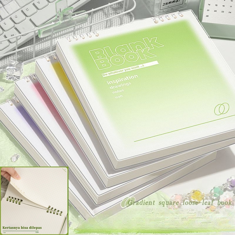 

【Ready】Notebook Warna Gradasi Buku B5 Flip Vertikal / Notebook Buku Binder B5 / Tulis Sekolah Lucu Buku Notebook Aesthetic / Binder 360 Derajat Notebook