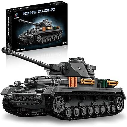 Panzer IV Tanks Building Set WW2 No.4 Military Vehicles Compatibled with Lego Tank F2