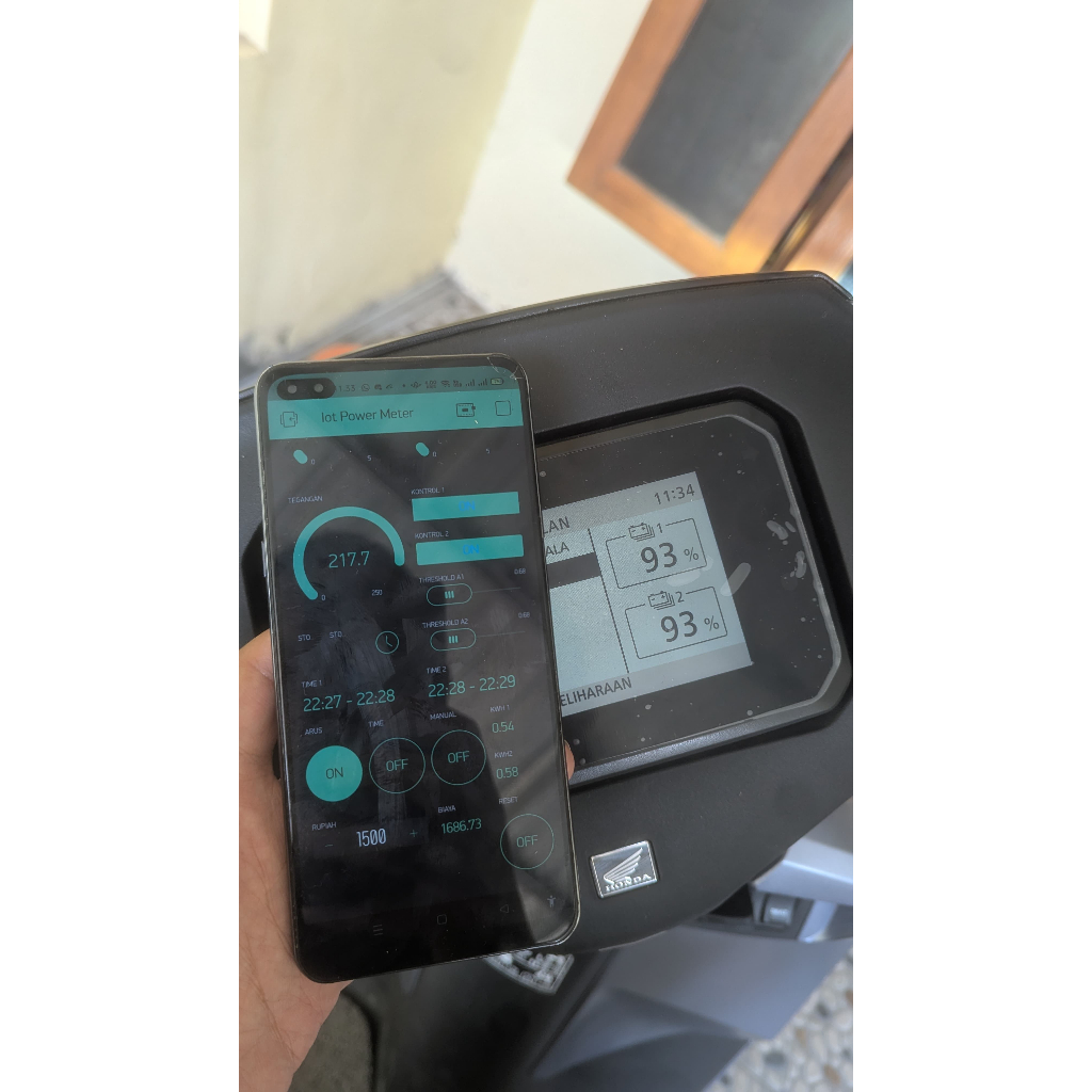 SMART STOP KONTAK IoT – AUTO CUTOFF CHARGER MOTOR LISTRIK (HONDA CUV e)