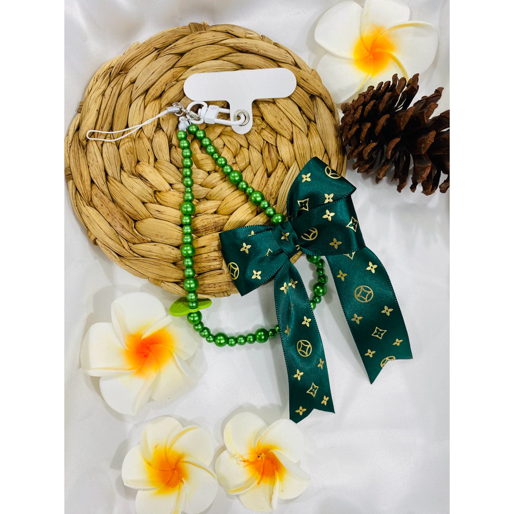 Gantungan hp pita besar LV / tali gantungan hp / strap hp / lanyard hp