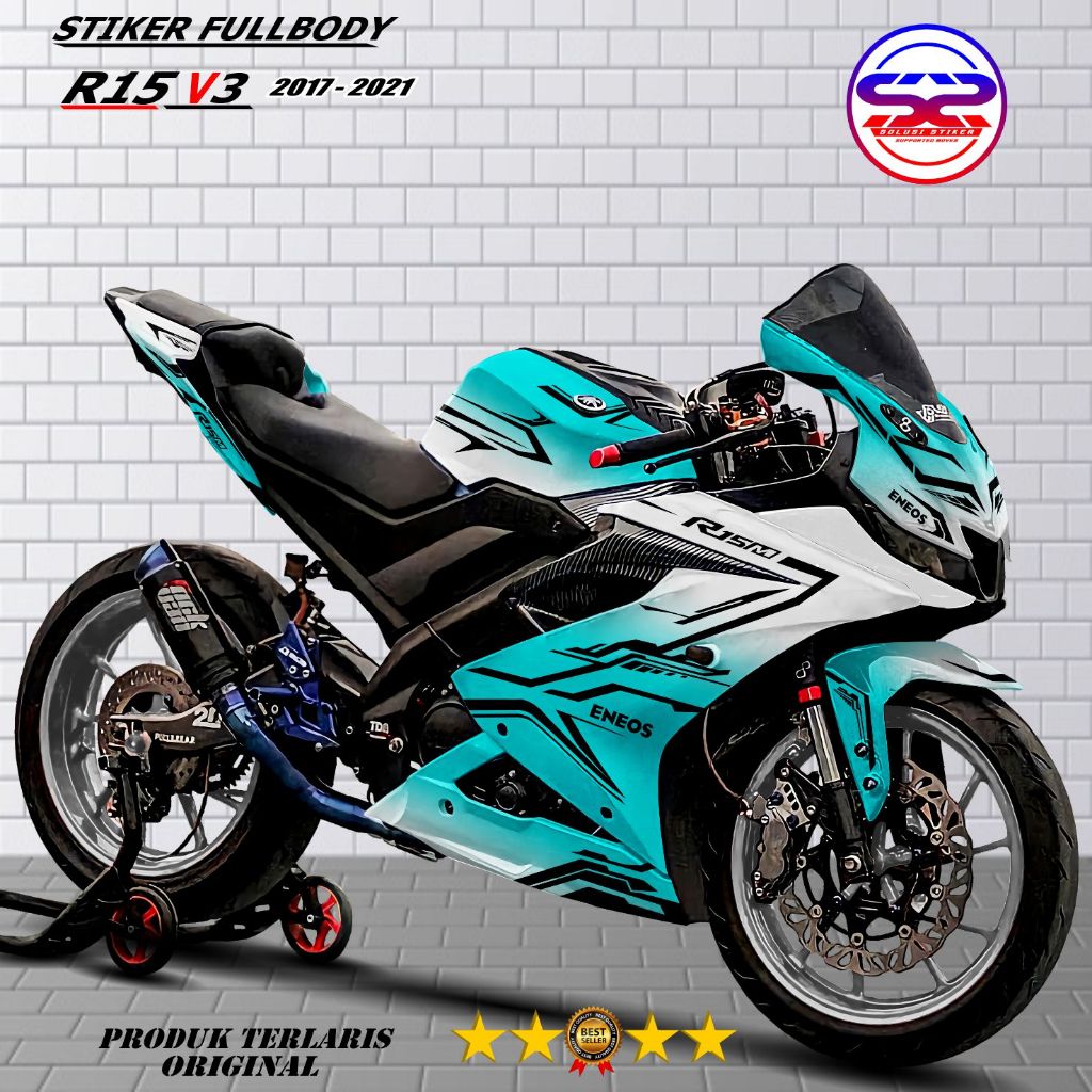Stiker Decal Motor R15 V3 Fullbody Stiker Variasi Motor Yamaha R15 V3 2017-2021