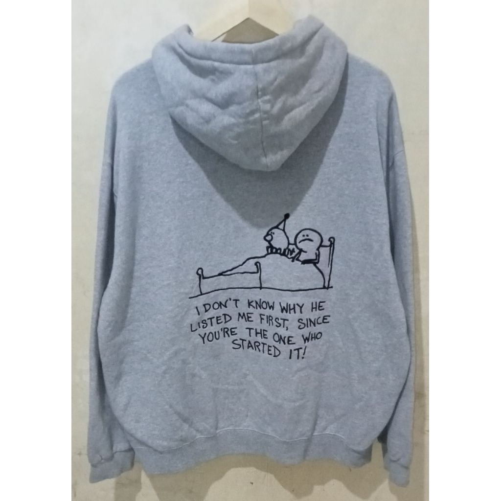 Hoodie CPGN STUDIO/COMPAGNO bordir abu misty second