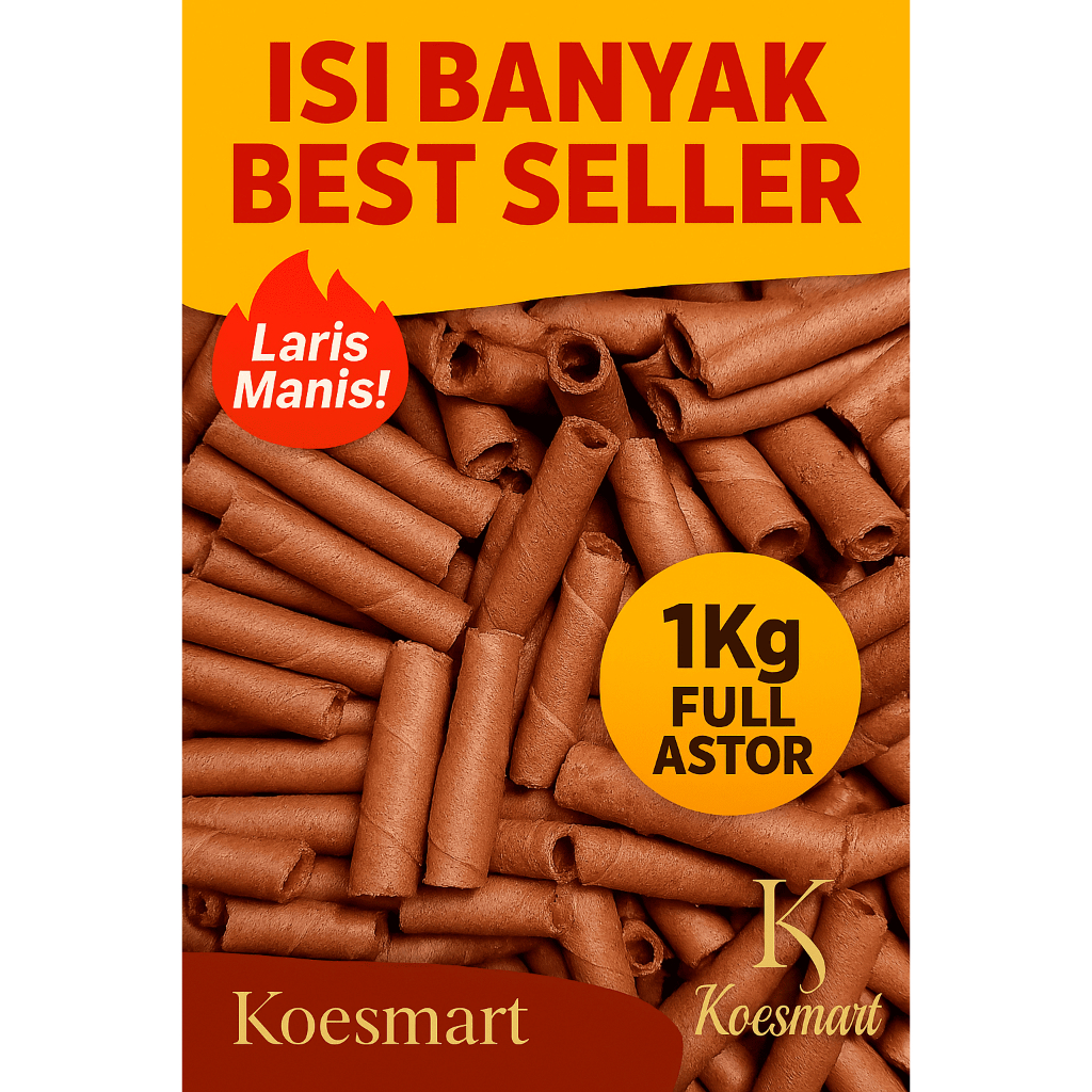 

Astor Mini Wafer Stik Coklat 1Kg Kiloan Manis Renyah Murah Isi Banyak | KOESMART