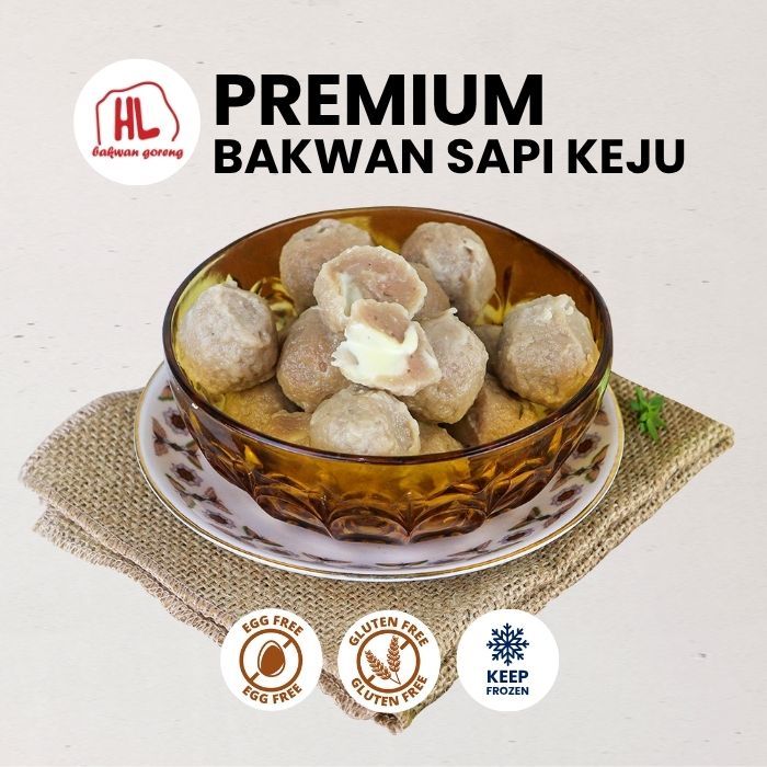

HL Bakwan/ Bakso Sapi KEJU PREMIUM Gluten Free Tanpa Telur isi 10 pcs