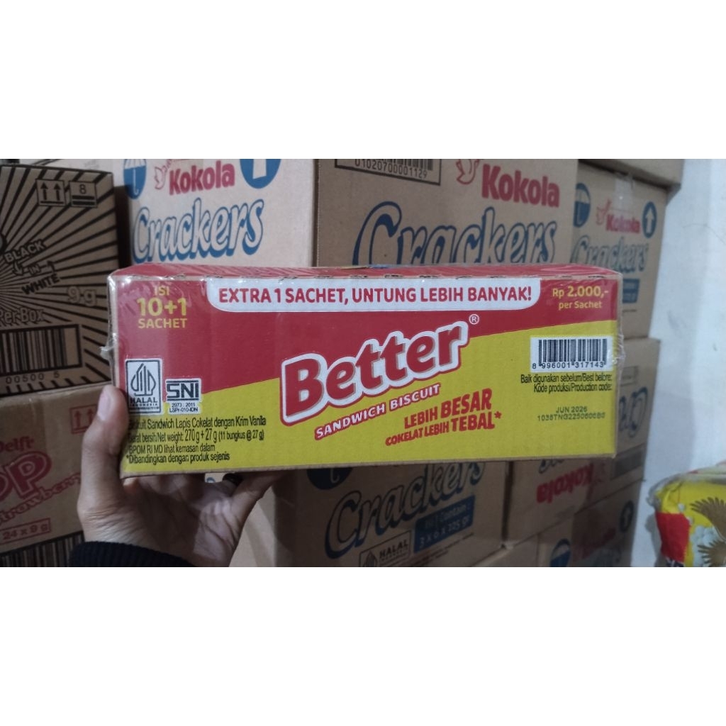 

Better sandwich biscuit vanila 27gr 10+1/pak