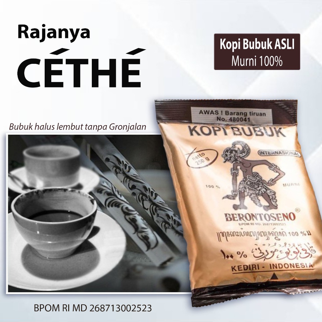 

Kopi Cethe kopi bubuk Murni 100% Rajanya Nyethe TERLARIS bubuk lembut halus rata tanpa Gronjalan Aroma Kopi Kuat sangat Khas Cethenya Kopi bubuk Murni 100% paling banyak dicari kaum pecinta Cethe ~ kopi murni 100% berontoseno Original
