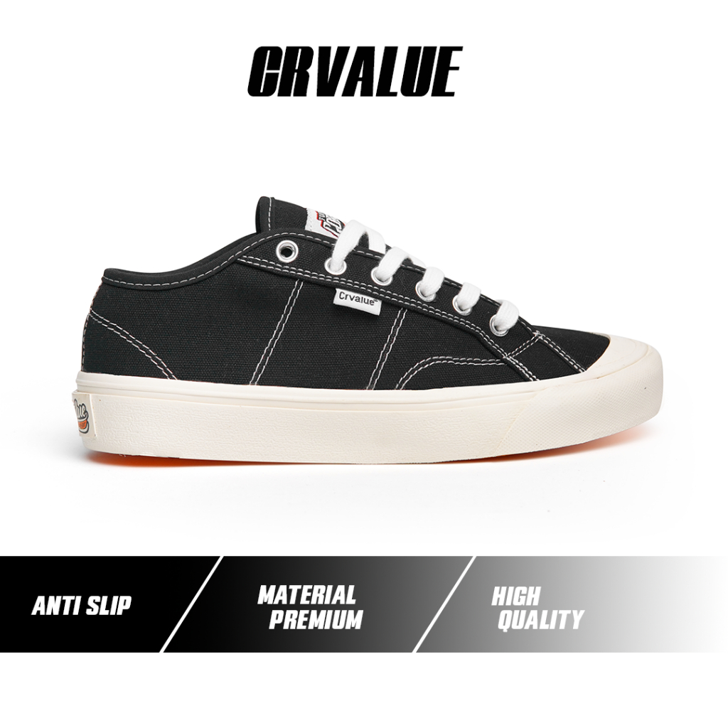Sepatu Sneakers CorvalueFootwear Bolivia Black White