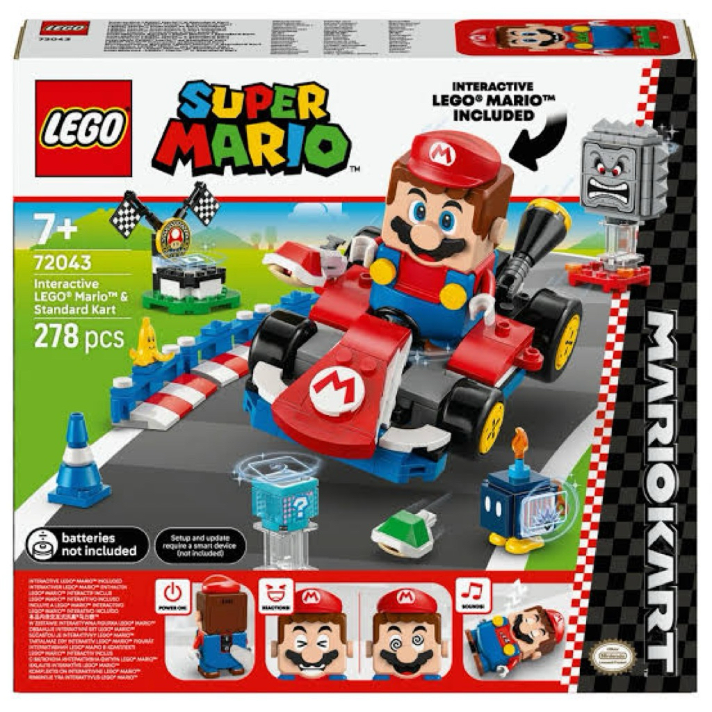 Lego Super Mario 72043 -Mario Kart: Interactive LEGO Mario & Standard Kart