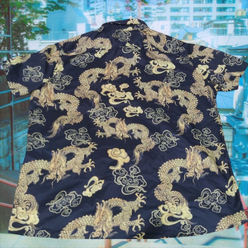 SUKAJAN GOLD DRAGON KEMEJA