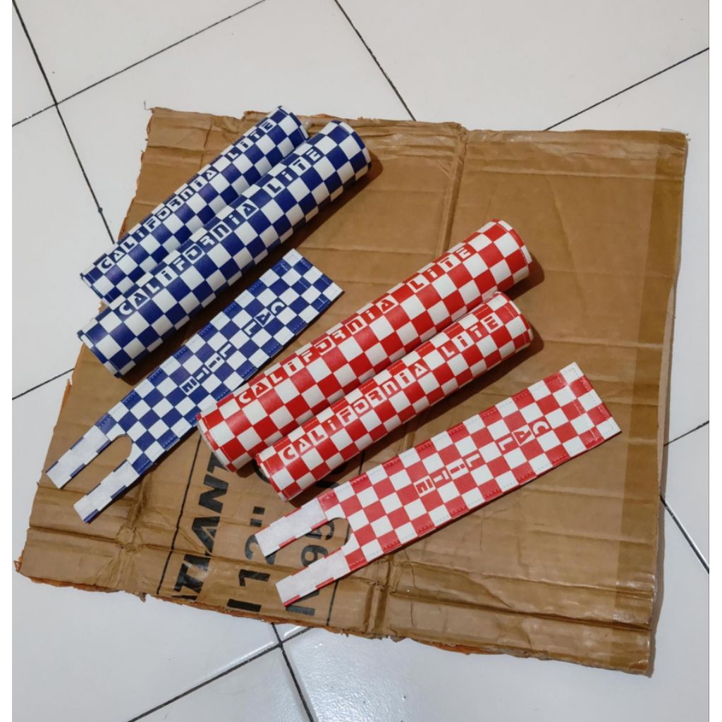 pad set bmx lite California padset sepeda bmx freestyle osbmx motif catur jadul