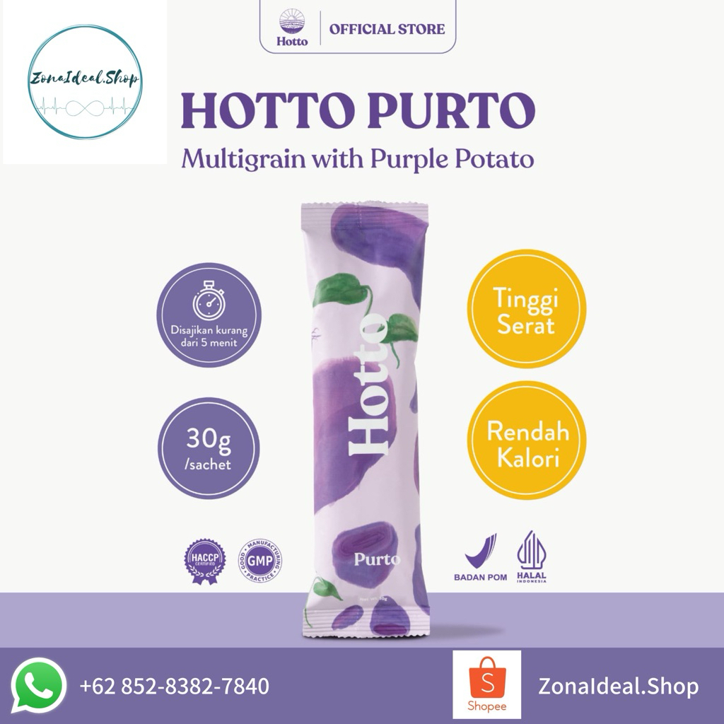 

HOTTO PURTO (SACHET) WITH UBI UNGGU