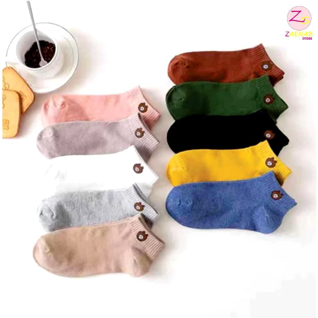 kaos kaki wanita, kaos kaki pendek,kaos kaki bear