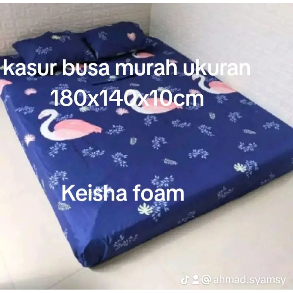 kasur busa D26 ukuran 180x140x10 muat untuk 3 orang 2 dewasa 1 anak kecil