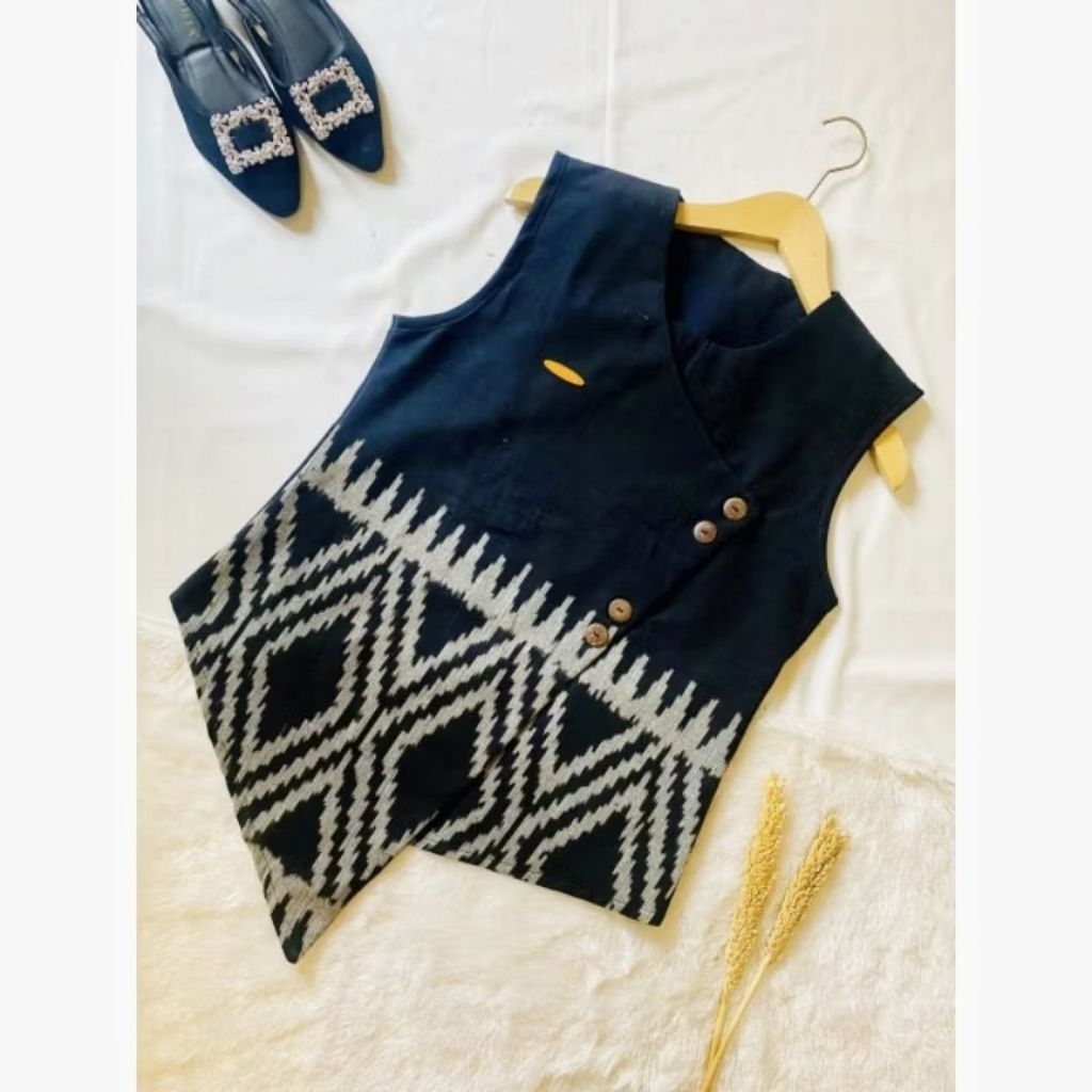 Vest Tenun / Rompi Tenun / Outer Tenun / Tenun Troso
