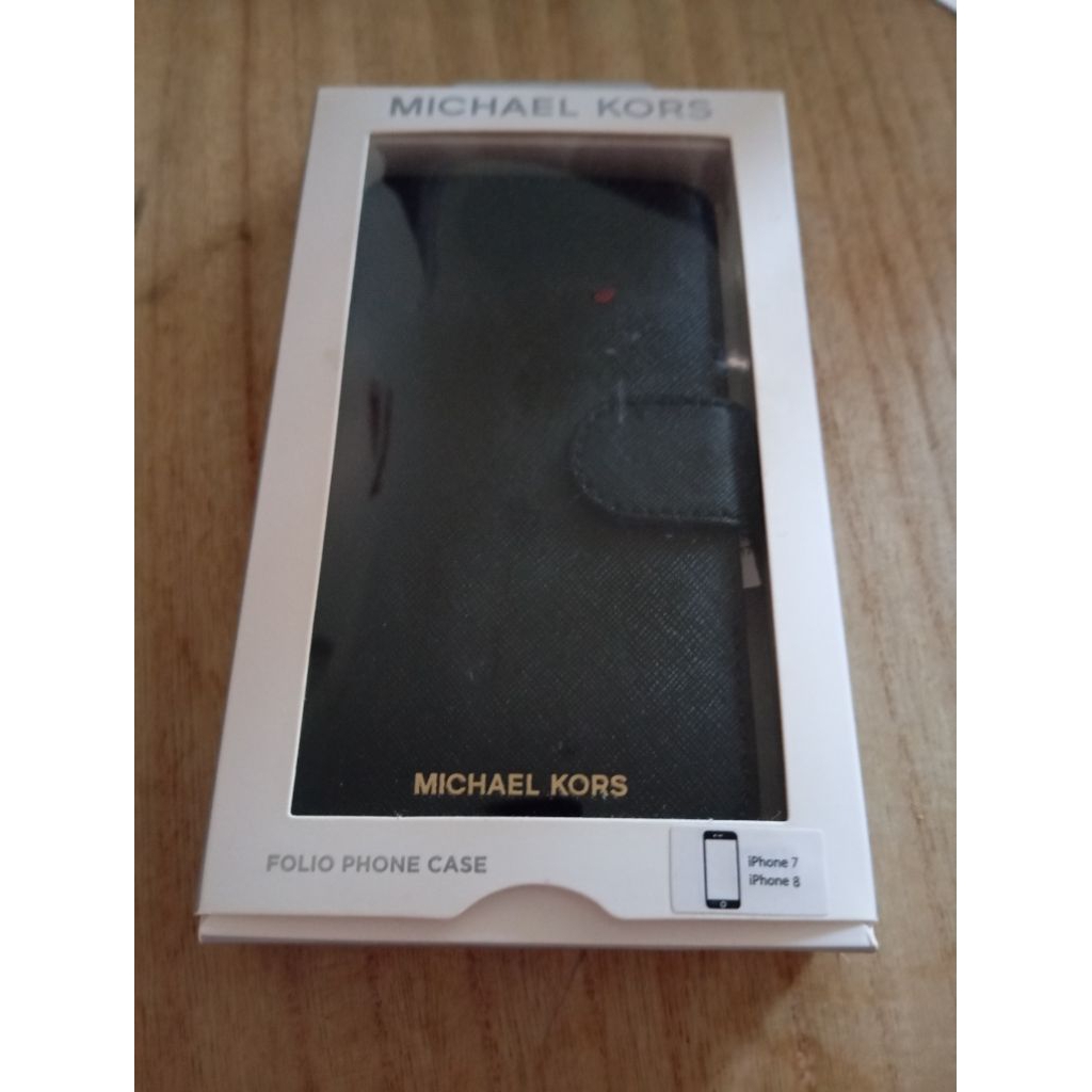 Casing handphone Flipcase warna hitam EmKong iphone 7 iphone 8
