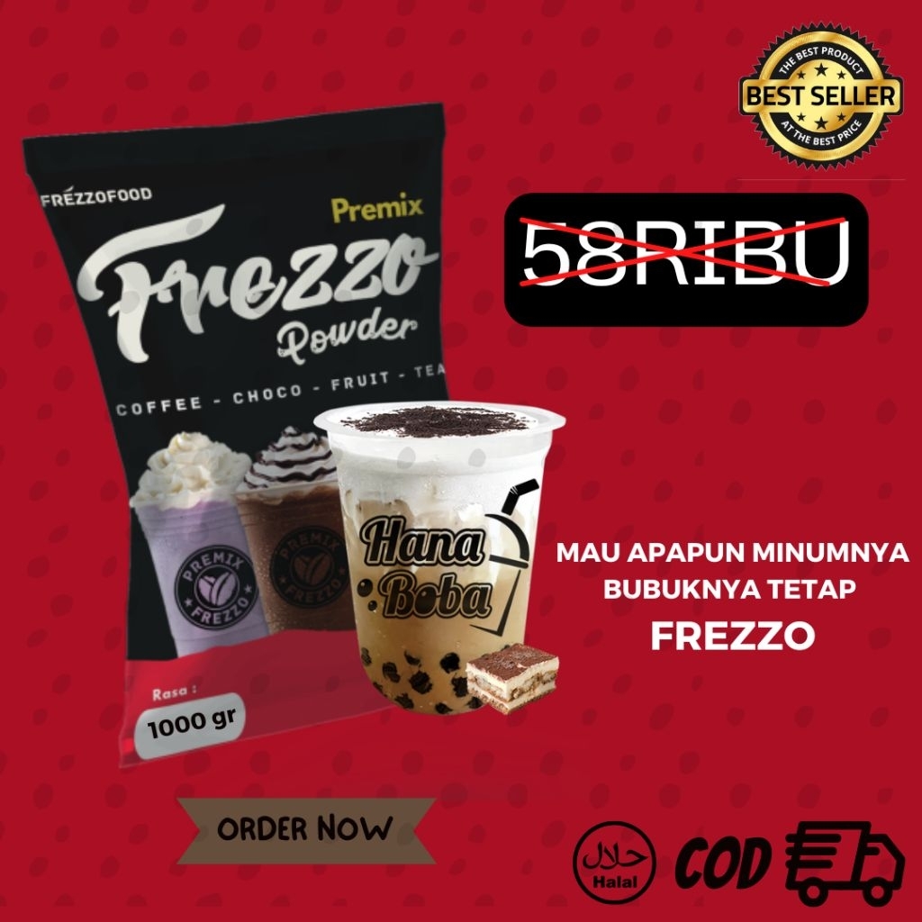 

BUBUK MINUMAN BOBA TERMURAH MERK FREZZO VARIAN RASA KEMASAN POLOS