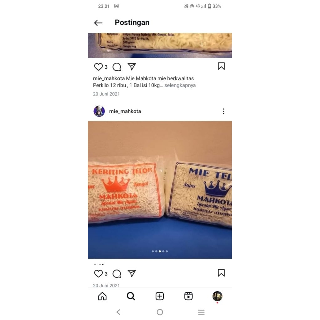 

MIEMAHKOTA KERITING 1KG ISI 12