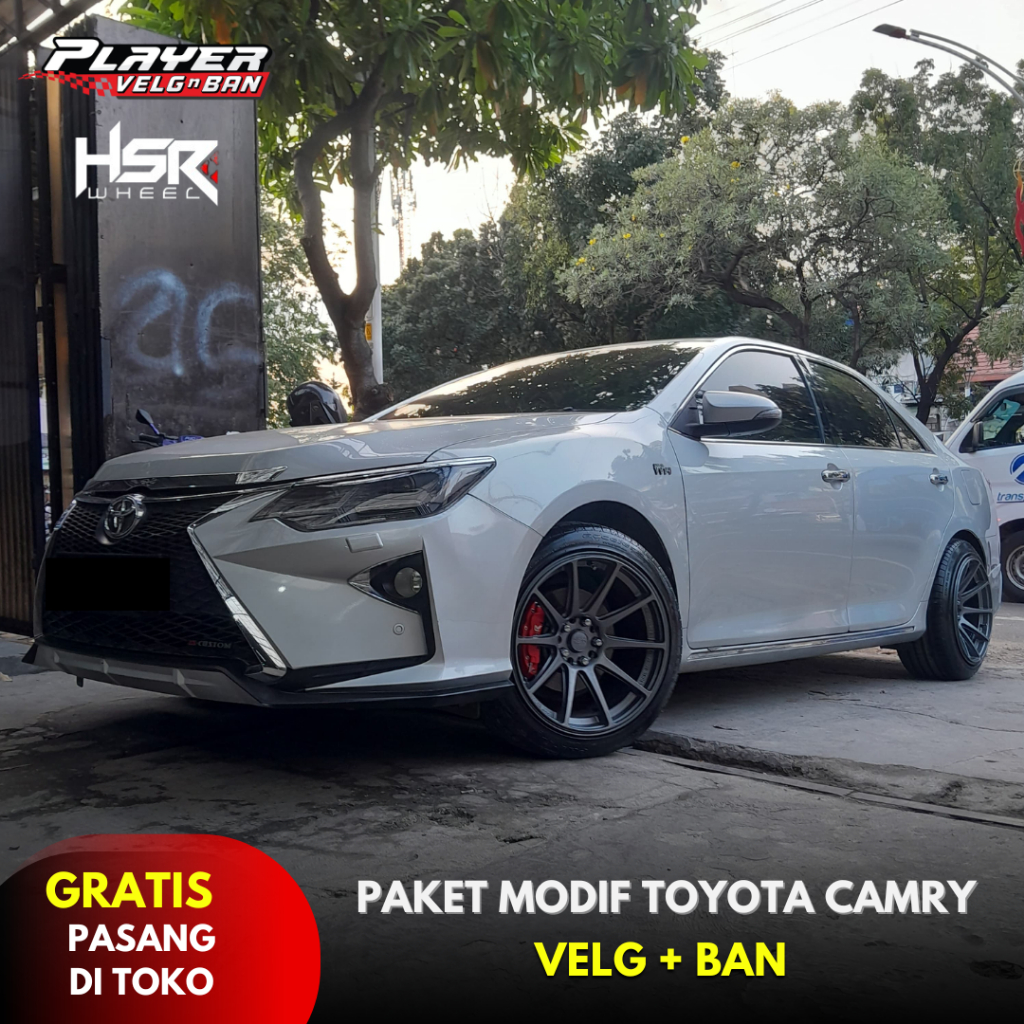 Paket modif toyota camry Velg Plus Ban HSR Shinjuku Ring 18
